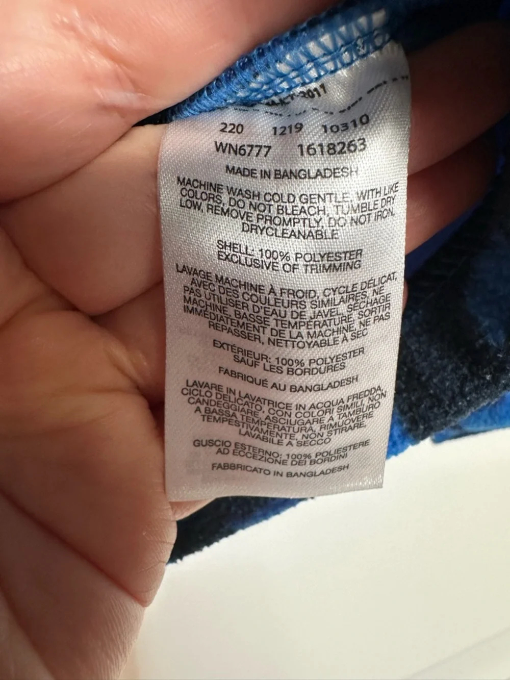 Columbia Zing III Fleece Jacket Toddler 18-24M Blue Camo Full Zip EUC